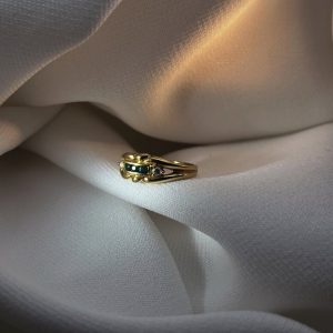 Bague monture ancienne émeraude - Dépôt-vente