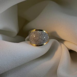 Bague pavage diamants - Dépôt-vente