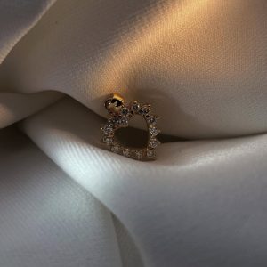 Pendentif cœur diamants - Dépôt-vente