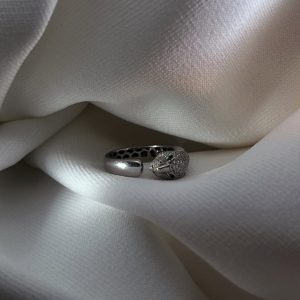 Bague tigre pavage diamants - Dépôt-vente