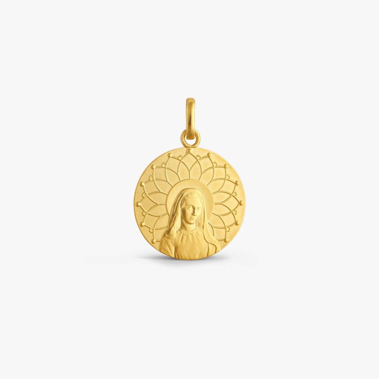 medaille-bapteme-vierge-aureole-or-jaune-satinee-mince-j10988x000-b