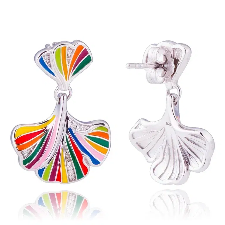 Boucle d'oreille Ginkgo UNA Storia