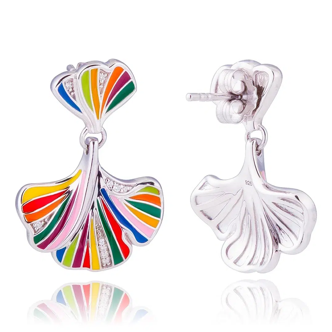 Boucle d'oreille Ginkgo UNA Storia